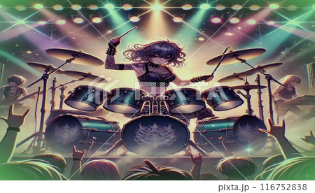 ドラムの少女 116752838