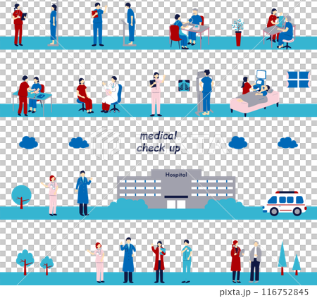 People undergoing health check-ups 116752845