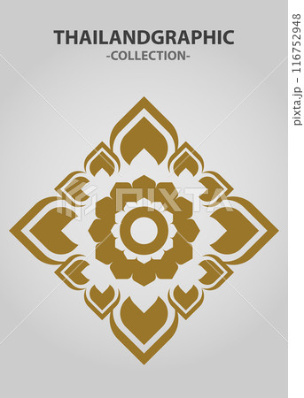 Vector element ethnic decorative ornament ethnic thai illustration 116752948