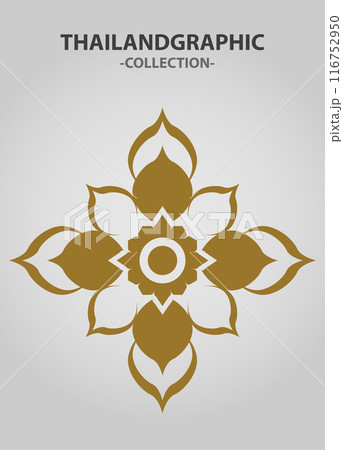 Vector element ethnic decorative ornament ethnic thai illustration 116752950