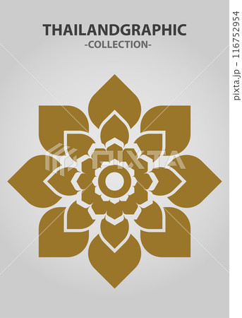 Vector element ethnic decorative ornament ethnic thai illustration 116752954