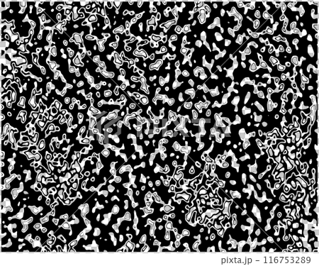 鉱石断面や気泡といったモノクロ(白黒)マーブル状の柄背景素材 鉱石断面や気泡といったモノクロ(白黒)マーブル状の柄背景素材 116753289