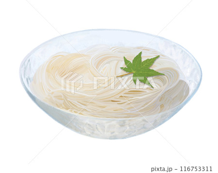 そうめん（もみじの葉付き） 116753311