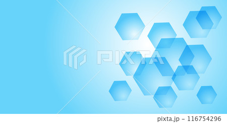 青 六角 テクノロジー 模様 背景 青 六角 テクノロジー 模様 背景 116754296