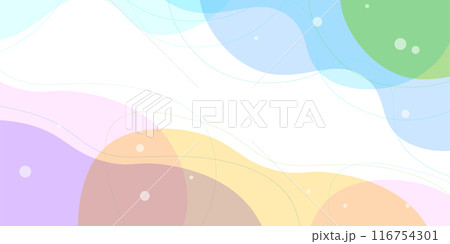 カラフル　和柄　幾何学　背景	 116754301