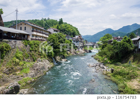 【郡上八幡・吉田川】宮ヶ瀬橋からの眺め 116754783