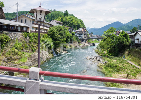 【郡上八幡・吉田川】宮ヶ瀬橋からの眺め 116754801