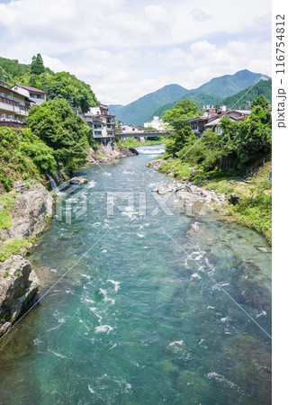 【郡上八幡・吉田川】宮ヶ瀬橋からの眺め 116754812