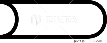 Square bold shape element. Geometric design 116755018