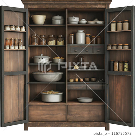 kitchen room with shelf 116755572