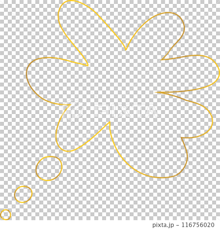 Golden speech bubble luxury icon, dialogue, text, chat 116756020