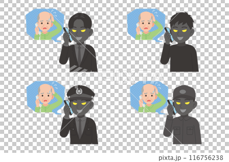 Scammers talking to seniors set Scammers talking to seniors set 116756238