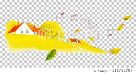 Autumn leaves scenery 116756797