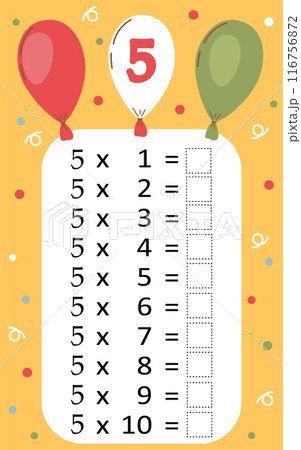 Multiplication tables for kids.Time table for kids.Colorful multiplication table. Multiplication tables for kids.Time table for kids.Colorful multiplication table. 116756872