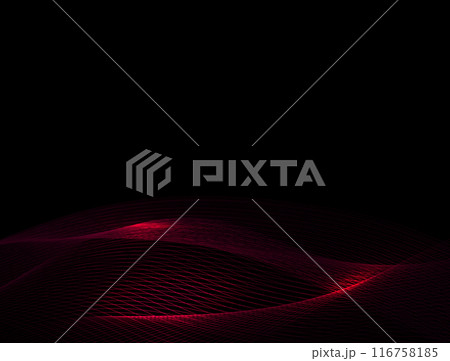 Isolated abstract red small mesh stylish black design 116758185