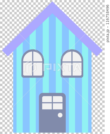 A Little town home sweet home hand drawn building architecture illustration 116758496