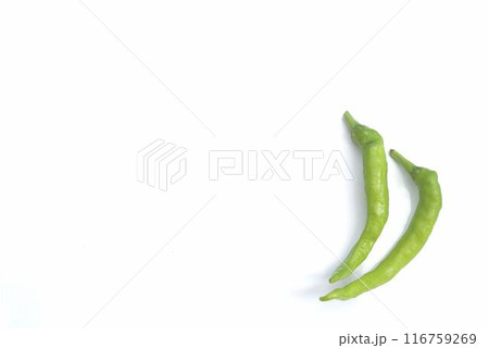 白い背景の唐辛子 白い背景の唐辛子 116759269
