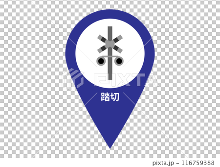 地圖別針鐵路道口鐵路道口地圖符號圖示標示象形圖插圖 116759388