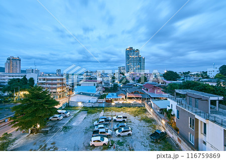 landscape of Sriracha with cityscape view. 116759869