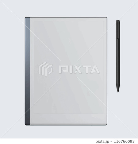 reMarkable Tablet eInk Device Mockup Realistic with Marker Pen Template Download with Stylus remarkable device mockup 116760095