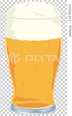 Ice-cold beer illustration icon / no fizz Ice-cold beer illustration icon / no fizz 116760281