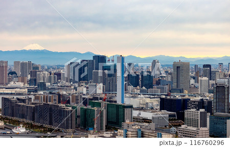 View of Mount Fuji from Tokyo 116760296