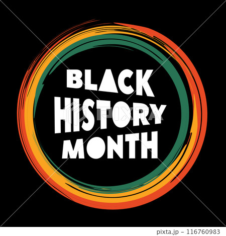 Black History Month letter template design Black History Month letter template design 116760983