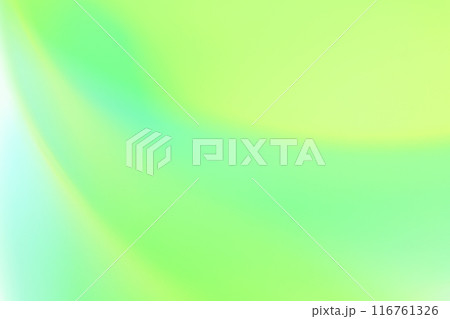 黄緑・青緑色のライン背景　グラデーション　 116761326