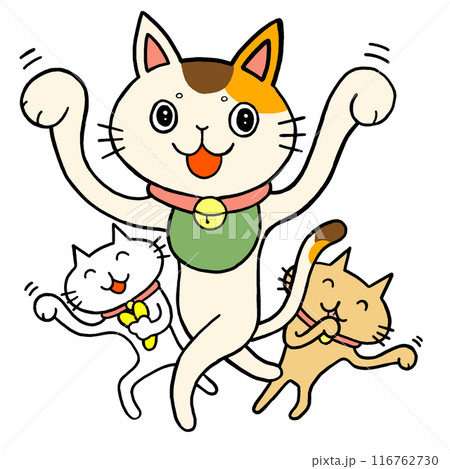 招き猫のイラスト 116762730
