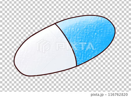 ゆるめシンプルカプセル剤　アナログ風 116762820