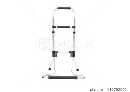 Medical walker for patient, elderly, assistive device isolated on a white background. Medical concept. 116762992