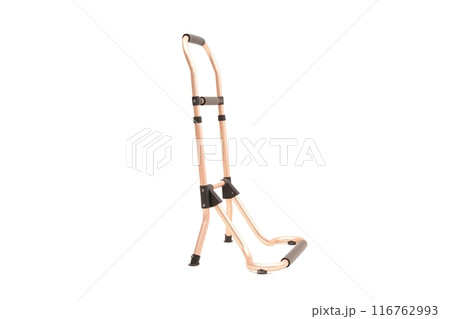 Medical walker for patient, elderly, assistive device isolated on a white background. Medical concept. 116762993
