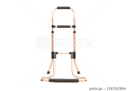 Medical walker for patient, elderly, assistive device isolated on a white background. Medical concept. 116762994