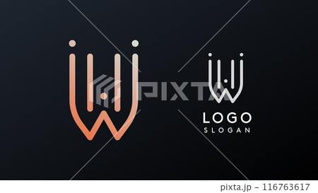 Stylized letter W, tech-inspired typography logo, unique extraterrestrial civilization symbol ancient inscriptions for creative branding, tech logo. Nordic runes monogram, abstract linear logotype Stylized letter W, tech-inspired typography logo, unique extraterrestrial civilization symbol ancient inscriptions for creative branding, tech logo. Nordic runes monogram, abstract linear logotype 116763617