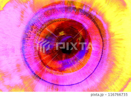 瞳のようなグラフィックアート、風船で描いた不思議な文様 瞳のようなグラフィックアート、風船で描いた不思議な文様 116766735