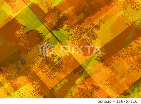 手描きのカラフルペイント、秋色の背景アート 116767116