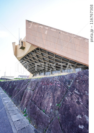 丹下健三設計 船の体育館こと旧香川県立体育館(香川県高松市) 丹下健三設計 船の体育館こと旧香川県立体育館(香川県高松市) 116767308
