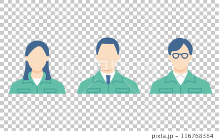 作業服のビジネスチーム 116768384