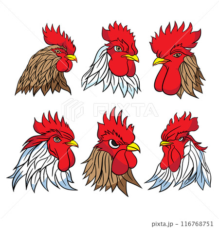 The rooster for Farm or food logo concept. 116768751