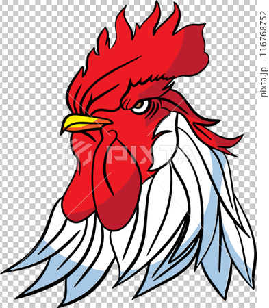 The rooster for Farm or food logo concept. 116768752