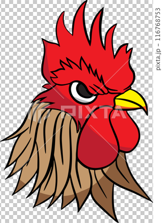 The rooster for Farm or food logo concept. The rooster for Farm or food logo concept. 116768753