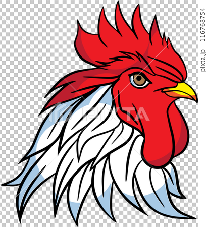 The rooster for Farm or food logo concept. The rooster for Farm or food logo concept. 116768754