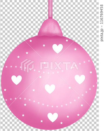 colorful cute Christmas balls 116769458