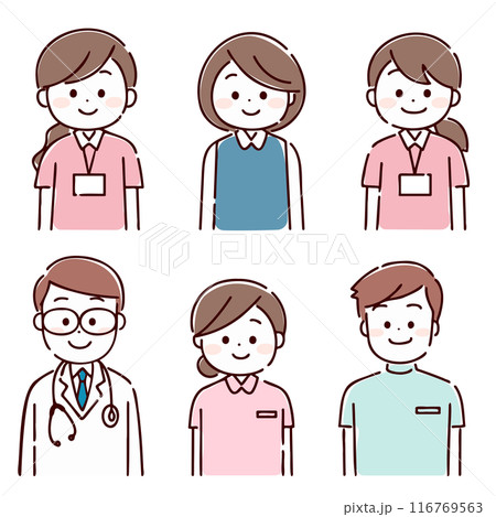 笑顔の在宅医療チームの人々 116769563