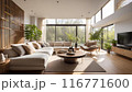 モダンでおしゃれなリビングルーム 116771600