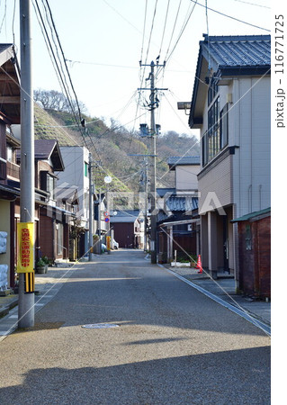 妻入りの街並み(新潟県) 妻入りの街並み(新潟県) 116771725