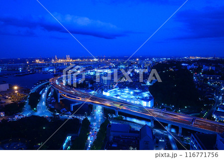 横浜マリンタワーからの夜景 横浜マリンタワーからの夜景 116771756