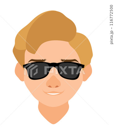 face young man with different hairstyles flat style vector illustration face young man with different hairstyles flat style vector illustration 116772500