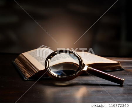 本と虫眼鏡 116772840