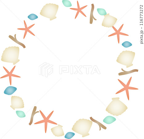 砂浜アイテムフレーム 116773272